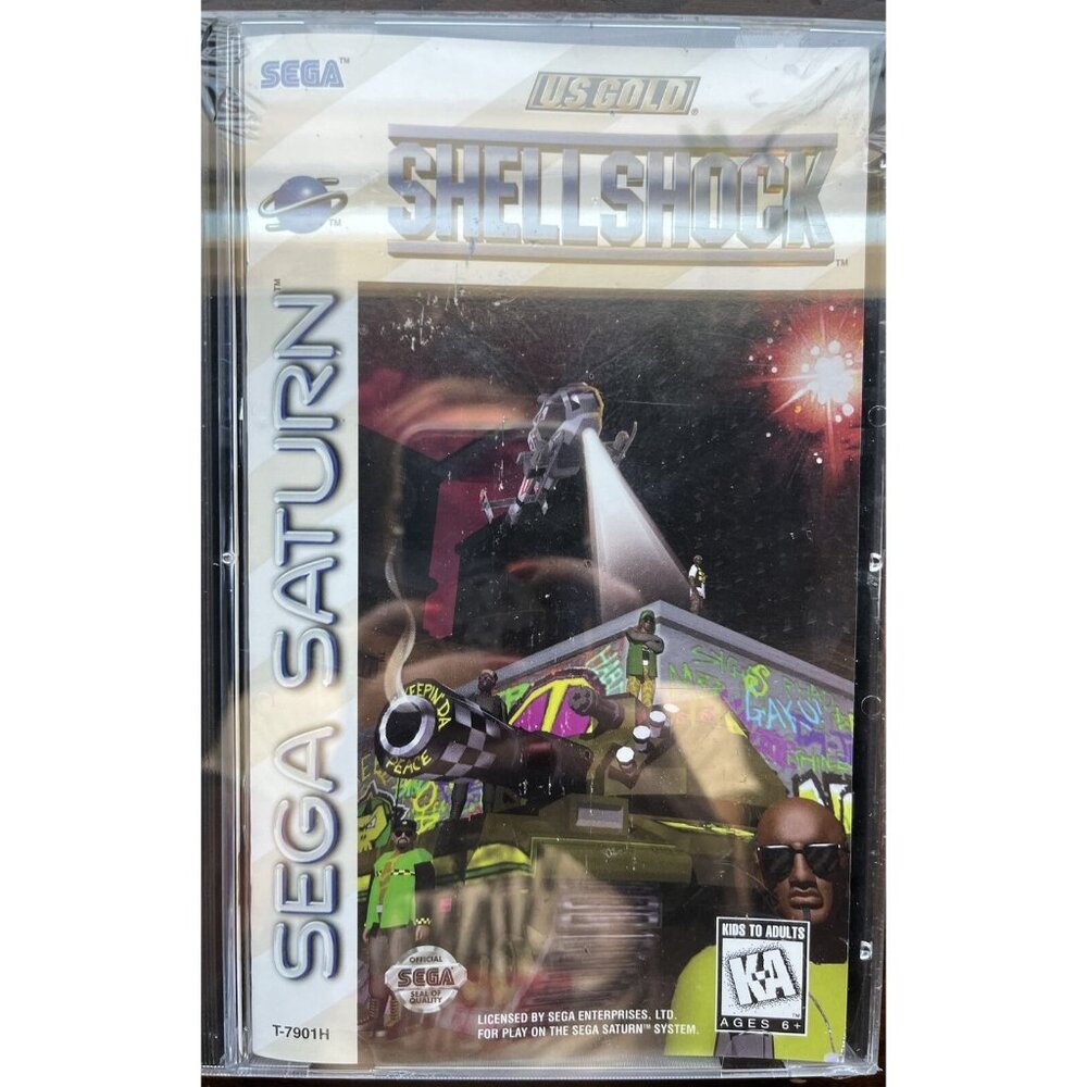 Shell Shock (Sega Saturn). Sealed. Complete CIB disc case and manual 